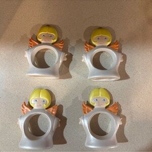 Angel Napkin Rings - Yellow and Orange